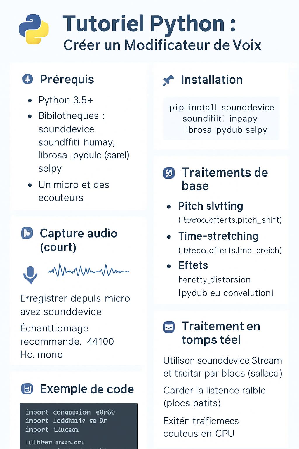 Tutoriel Python : Créer un Modificateur de Voix